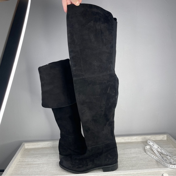 Like New! Stuart Weitzman Hilo black suede over the knee boots size 8 - Picture 10 of 10